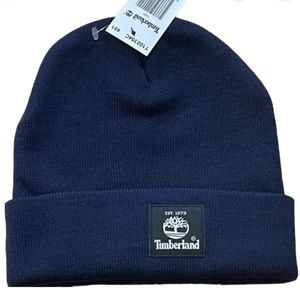 Timberland Men’s Cuffed Beanie Winter Hat Lightweight T100354C 451 Navy NWT